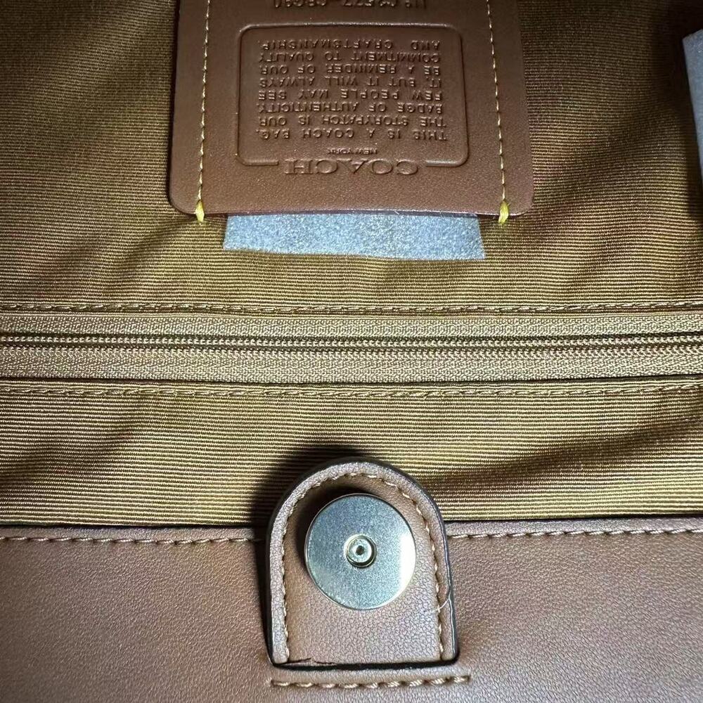 Coach Smith Tote Bag Crossbody In Leather/Gold/Redwood Multi CBG90 NWT - Picture 10 of 11